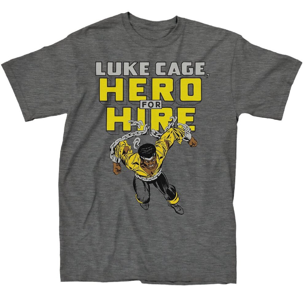 New! Luke Cage Hero for Hire T-Shirt Marvel Comics Superhero